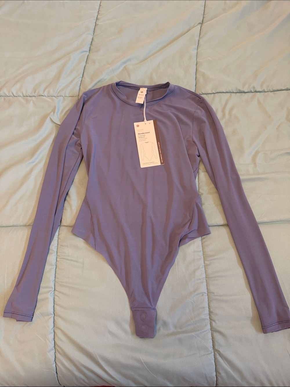 Lululemon Wundermost Nulu Mesh Long-Sleeve Crewneck Bodysuit